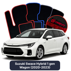 Dywaniki Welurowe OMEVO do Suzuki Swace Hybryda 1 gen Kombi (2020-2023)