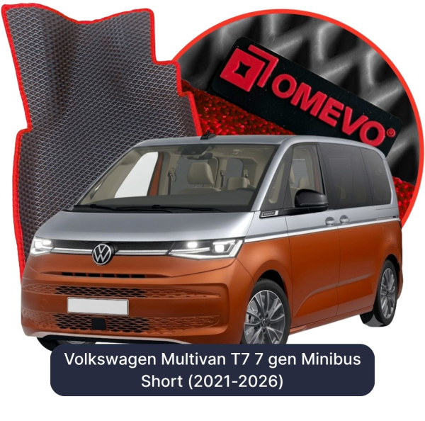 Dywaniki samochodowe EVA OMEVO do Volkswagen Multivan T7 7 gen Minibus Short (2021-2026)
