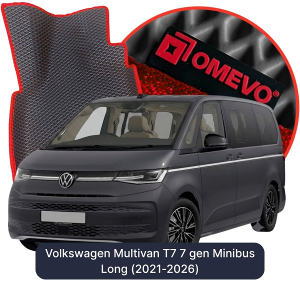 Dywaniki samochodowe EVA OMEVO do Volkswagen Multivan T7 7 gen Minibus Long (2021-2026)