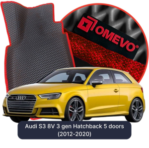 OMEVO 5D Pro EVA Dywaniki do Audi S3 8V 3 gen Hatchback 5 drzwi (2012-2020)