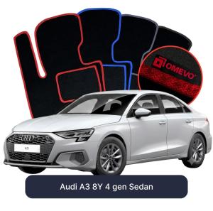 Dywaniki Welurowe OMEVO do Audi A3 8Y 4 gen Sedan (2020-2026)
