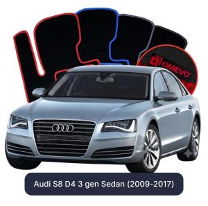 Dywaniki Welurowe OMEVO do Audi S8 D4 3 gen Sedan (2009-2017)