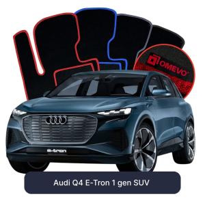 Dywaniki Welurowe OMEVO do Audi Q4 E-Tron 1 gen SUV (2021-2026)