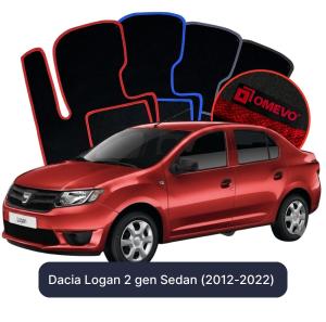 Dywaniki Welurowe OMEVO do Dacia Logan 2 gen Sedan (2012-2022)