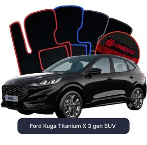 Dywaniki Welurowe OMEVO do Ford Kuga Titanium X 3 gen SUV (2019-2026)