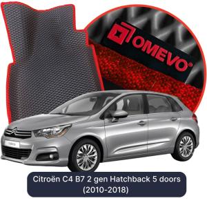 OMEVO 5D Pro EVA Dywaniki do Citroën C4 B7 2 gen Hatchback 5 drzwi (2010-2018)