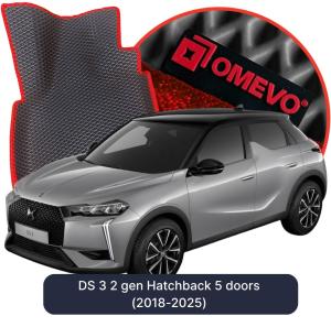 OMEVO 5D Pro EVA Dywaniki do DS 3 2 gen Hatchback 5 drzwi (2018-2025)