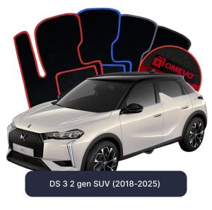 Dywaniki Welurowe OMEVO do DS 3 2 gen SUV (2018-2025)