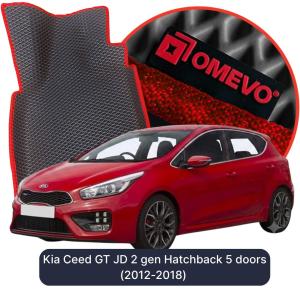 OMEVO 5D Pro EVA Dywaniki do Kia Ceed GT JD 2 gen Hatchback 5 drzwi (2012-2018)