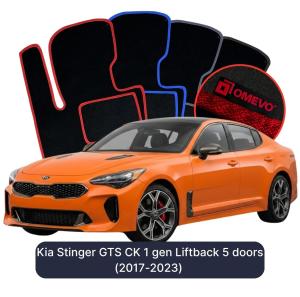 Dywaniki Welurowe OMEVO do Kia Stinger GTS CK 1 gen Liftback 5 drzwi (2017-2023)