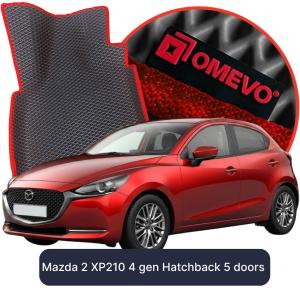 OMEVO 5D Pro EVA Dywaniki do Mazda 2 XP210 4 gen Hatchback 5 drzwi (2021-2026)