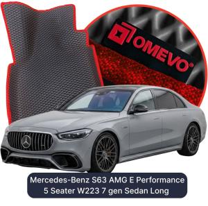 OMEVO 5D Pro EVA Dywaniki do Mercedes-Benz S63 AMG E Performance 5-osobowy W223 7 gen Sedan Long (2020-2026)