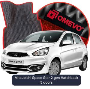 OMEVO 5D Pro EVA Dywaniki do Mitsubishi Space Star 2 gen Hatchback 5 drzwi (2012-2026)