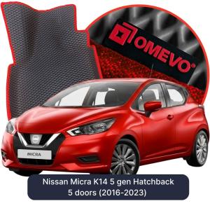 OMEVO 5D Pro EVA Dywaniki do Nissan Micra K14 5 gen Hatchback 5 drzwi (2016-2023)