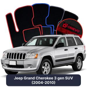 Dywaniki Welurowe OMEVO do Jeep Grand Cherokee 3 gen SUV (2004-2010)