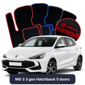 Dywaniki Welurowe OMEVO do MG 3 3 gen Hatchback 5 drzwi (2024-2026)