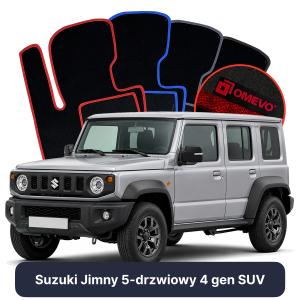 Dywaniki Welurowe OMEVO do Suzuki Jimny 5-drzwiowy 4 gen SUV (2018-2026)