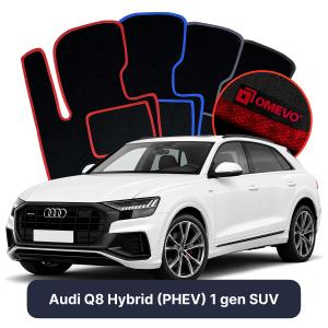 Dywaniki Welurowe OMEVO do Audi Q8 Hybryda (PHEV) 1 gen SUV (2018-2026)