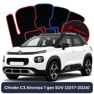 Dywaniki Welurowe OMEVO do Citroën C3 Aircross 1 gen SUV (2017-2024)