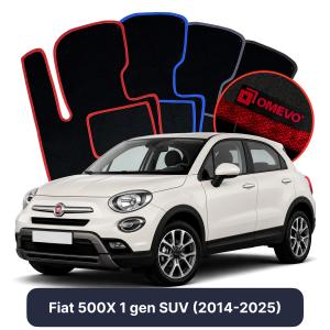 Dywaniki Welurowe OMEVO do Fiat 500X 1 gen SUV (2014-2025)