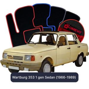 Dywaniki Welurowe OMEVO do Wartburg 353 1 gen Sedan (1966-1989)