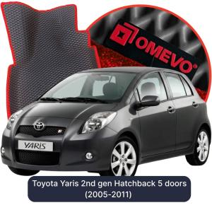 OMEVO 5D Pro EVA Dywaniki do Toyota Yaris  2 gen Hatchback 5 drzwi (2005-2011)