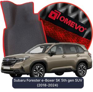 OMEVO 5D Pro EVA Dywaniki do Subaru Forester e-Boxer SK 5 gen SUV (2018-2024)