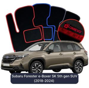 Dywaniki Welurowe OMEVO do Subaru Forester e-Boxer SK 5 gen SUV (2018-2024)