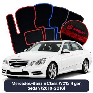 Dywaniki Welurowe OMEVO do Mercedes-Benz E klasa W212 4 gen Sedan (2010-2016)