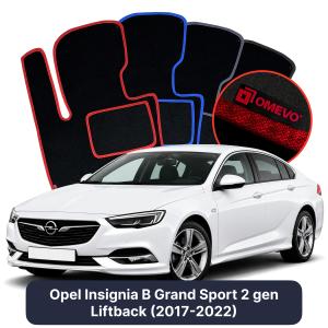Dywaniki Welurowe OMEVO do Opel Insignia B Grand Sport 2 gen Liftback (2017-2022)