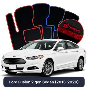 Dywaniki Welurowe OMEVO do Ford Fusion 2 gen Sedan (2013-2020)
