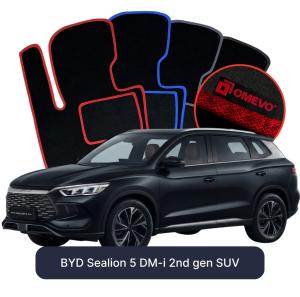 Dywaniki Welurowe OMEVO do BYD Sealion 5 DM-i 2 gen SUV (2026-2026)