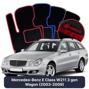 Dywaniki Welurowe OMEVO do Mercedes-Benz E klasa W211 3 gen Kombi (2003-2009)