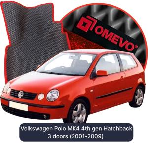 OMEVO 5D Pro EVA Dywaniki do Volkswagen Polo MK4 4 gen Hatchback 3 drzwi (2001-2009)