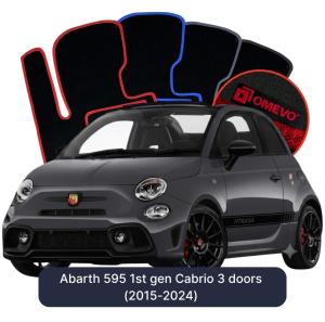 Dywaniki Welurowe OMEVO do Abarth 595 1 gen Cabrio 3 drzwi (2015-2024)
