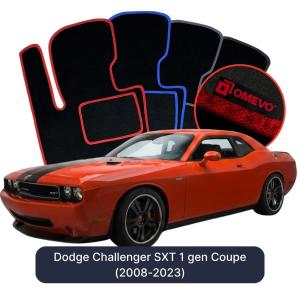 Dywaniki Welurowe OMEVO do Dodge Challenger SXT 1 gen Coupe (2008-2023)