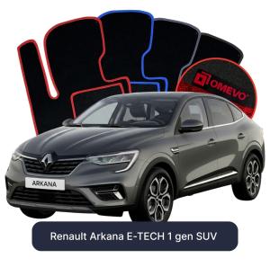 Dywaniki Welurowe OMEVO do Renault Arkana E-TECH 1 gen SUV (2021-2026)