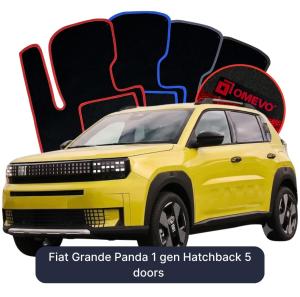 Dywaniki Welurowe OMEVO do Fiat Grande Panda 1 gen Hatchback 5 drzwi (2025-2026)
