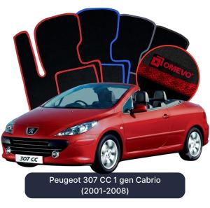 Dywaniki Welurowe OMEVO do Peugeot 307 CC 1 gen Cabrio (2001-2008)