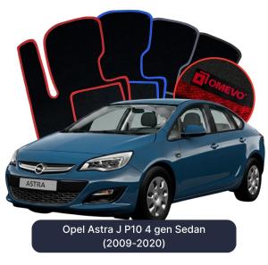 Dywaniki Welurowe OMEVO do Opel Astra J P10 4 gen Sedan (2009-2020)