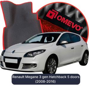 OMEVO 5D Pro EVA Dywaniki do Renault Megane 3 gen Hatchback 5 drzwi (2008-2016)