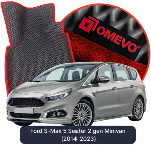 OMEVO 5D Pro EVA Dywaniki do Ford S-Max 5-osobowy 2 gen Minivan (2014-2023)