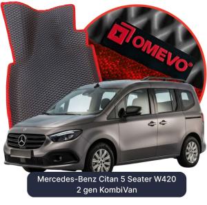 OMEVO 5D Pro EVA Dywaniki do Mercedes-Benz Citan 5 osobowy W420 2 gen Kombivan (2021-2026)