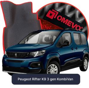 OMEVO 5D Pro EVA Dywaniki do Peugeot Rifter K9 3 gen KombiVan (2018-2026)