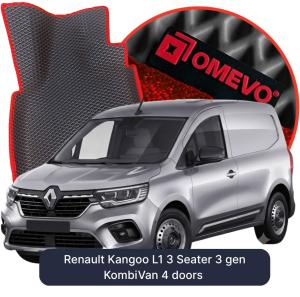 OMEVO 5D Pro EVA Dywaniki do Renault Kangoo L1 3-Osobowy 3 gen KombiVan 4 drzwi (2021-2026)