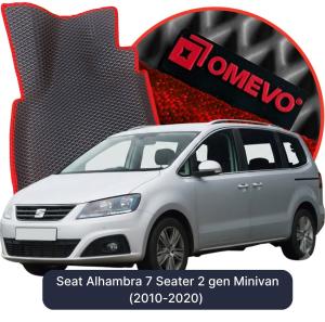 OMEVO 5D Pro EVA Dywaniki do Seat Alhambra 7-osobowy 2 gen Minivan (2010-2020)