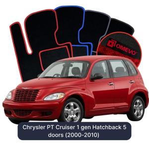 Dywaniki Welurowe OMEVO do Chrysler PT Cruiser 1 gen Hatchback 5 drzwi (2000-2010)