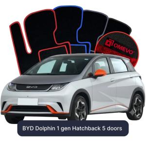 Dywaniki Welurowe OMEVO do BYD Dolphin 1 gen Hatchback 5 drzwi (2021-2026)