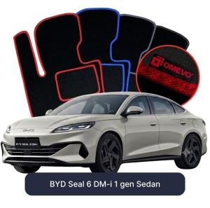 Dywaniki Welurowe OMEVO do BYD Seal 6 DM-i 1 gen Sedan (2024-2026)