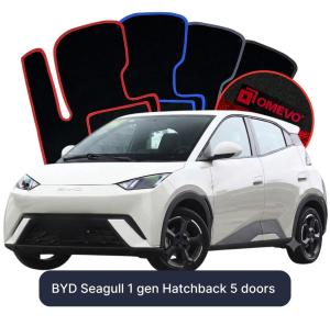 Dywaniki Welurowe OMEVO do BYD Seagull 1 gen Hatchback 5 drzwi (2023-2026)